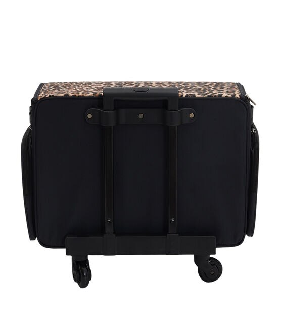 13" x 21" Cheetah Print Rolling Sewing Machine Tote by Top Notch, , hi-res, image 5
