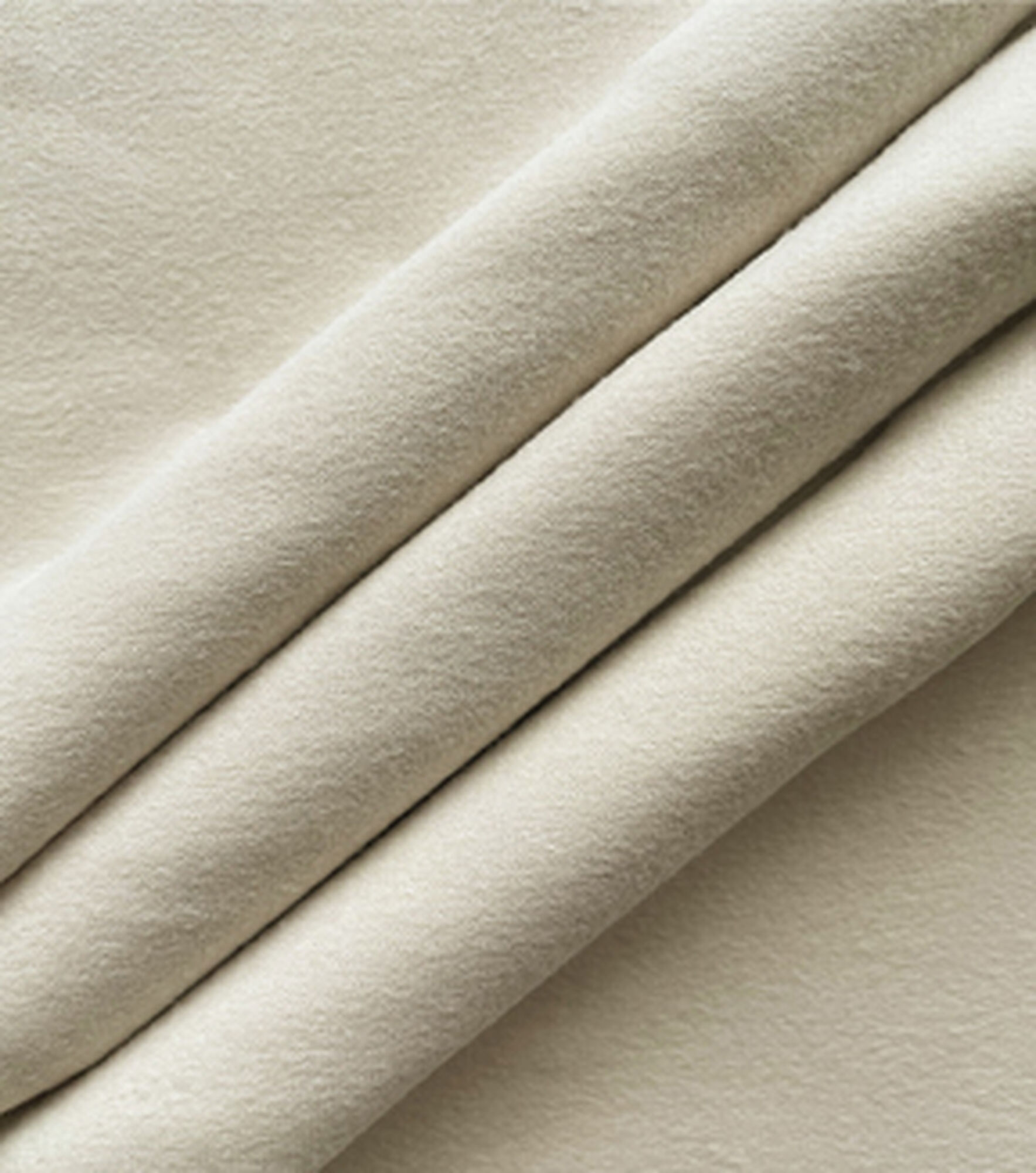 Double Brush Polyester Spandex Fabric, Cream Pan, hi-res