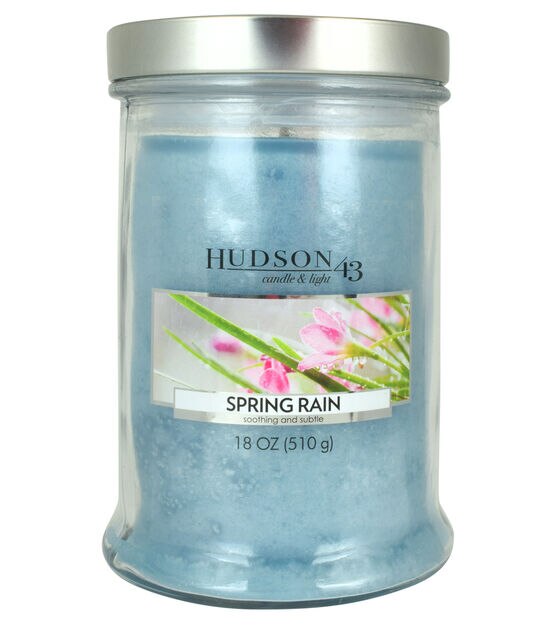 18oz Spring Rain Scented Jar Candle by Hudson 43