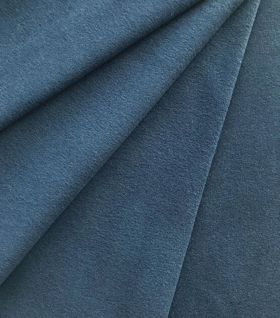 Dark Blue Wicking Microfleece Athleisure Fabric, , hi-res, image 2