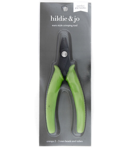 8 x 3 Light Green & Black Euro Style Crimping Tool by hildie