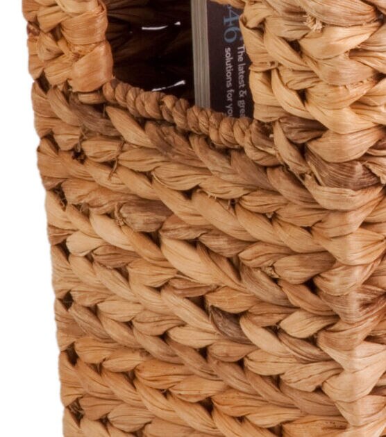 Honey Can Do 15.5" x 10" Natural Water Hyacinth Storage Basket, , hi-res, image 2