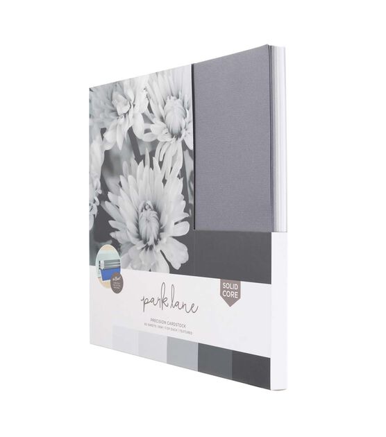 12" x 12" Black & Gray Precision Cardstock Paper Pack 60ct by Park Lane, , hi-res, image 3