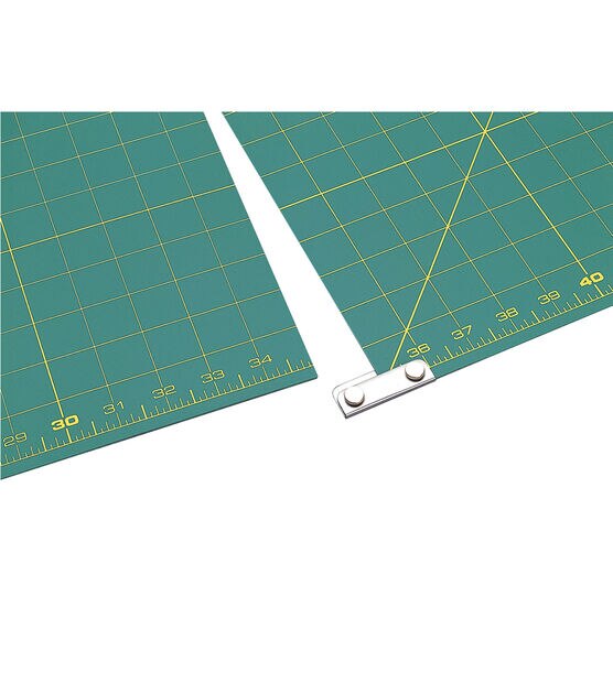 Olfa Gridded Cutting Mat Set with Clips 23" x 70", , hi-res, image 3