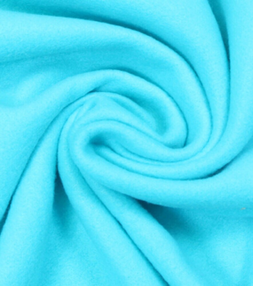 Blizzard Fleece Fabric  Solids, Scuba Blue, swatch