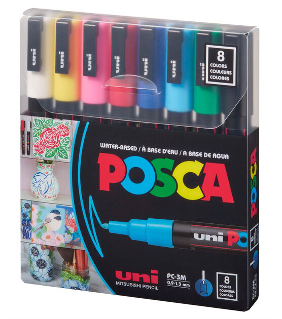  posca 8-Color Paint Marker Set, PC-5M Medium & Pacon UCreate  Poly Cover Sketch Book, Heavyweight, 12 x 9, 75 Sheets : Arts, Crafts &  Sewing