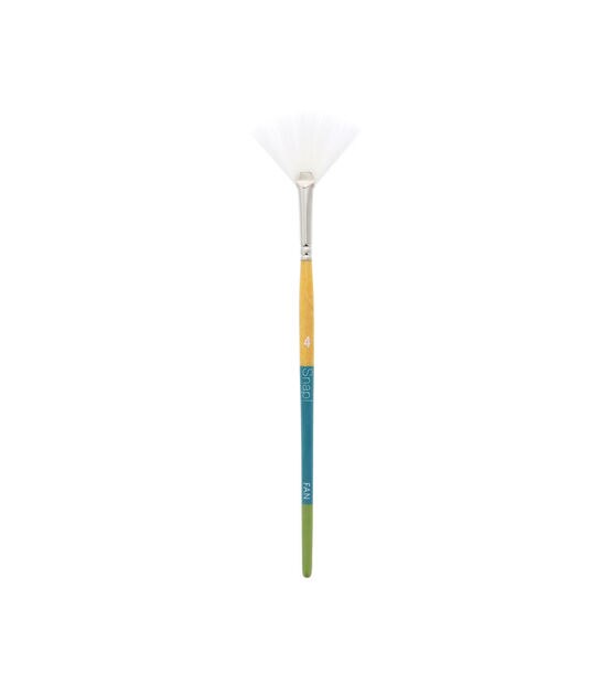 Princeton Snap! Fan Brush with White Taklon Bristles Size 4