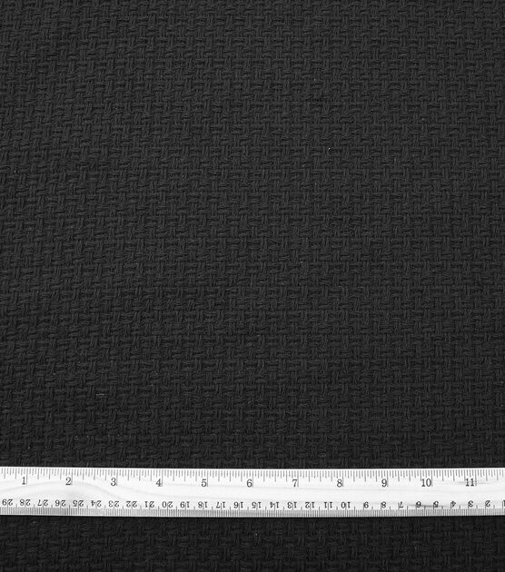 Yaya Han Black Basketweave Tweed Fabric, , hi-res, image 3