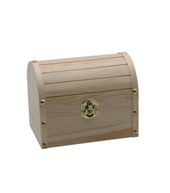 Medium Wooden Treasure Chest Joann, Wooden Treasure Boxes Craft