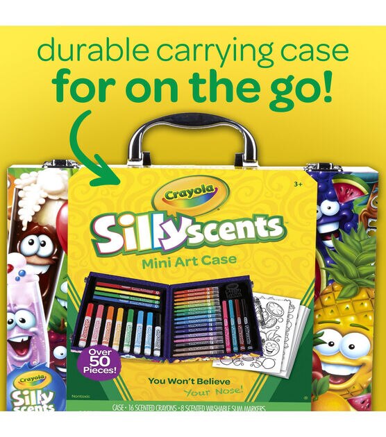 CRAYOLA Silly Scents mini Art kit, set creativo con 32 pennarelli