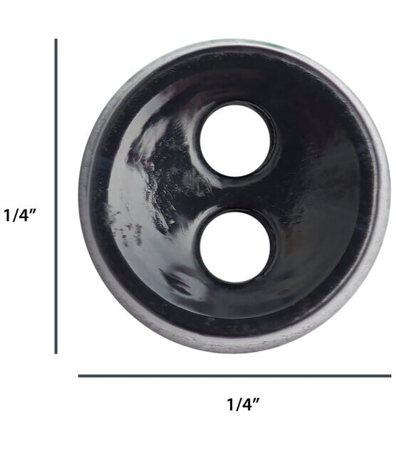 Favorite Findings 1/4" Black 2 Hole Buttons 75pk, , hi-res, image 4