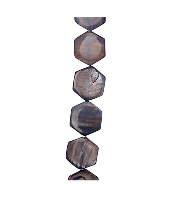 7.5" Dark Ocean Shell Strung Beads by hildie & jo, , hi-res, image 2