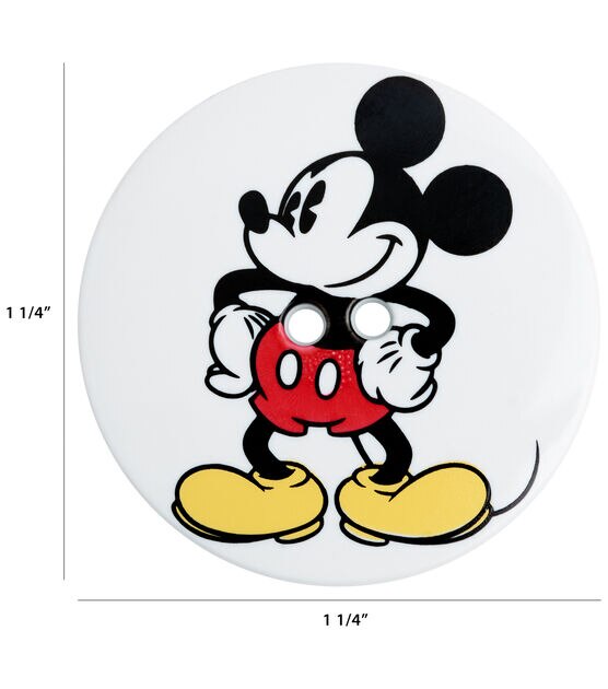 Disney 1 1/4" Mickey Mouse 2 Hole Buttons 3pk, , hi-res, image 4