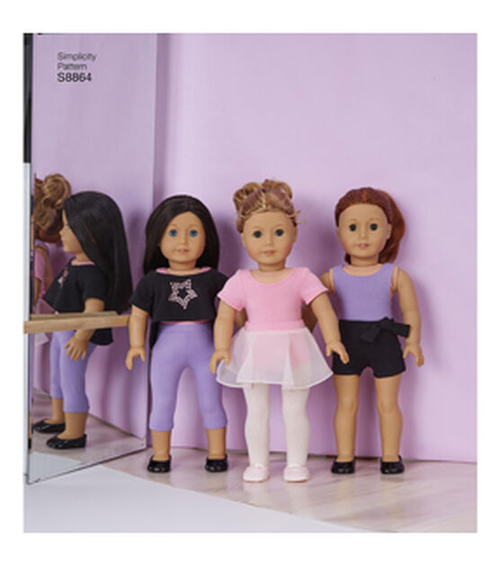 Simplicity Pattern S8864 American Girl 18'' Doll Clothes, , hi-res, image 4