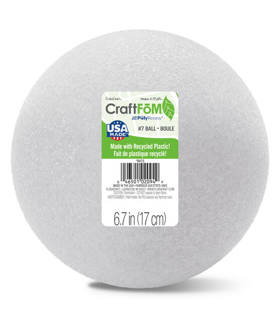 FloraCraft 7" White CraftFoM Ball