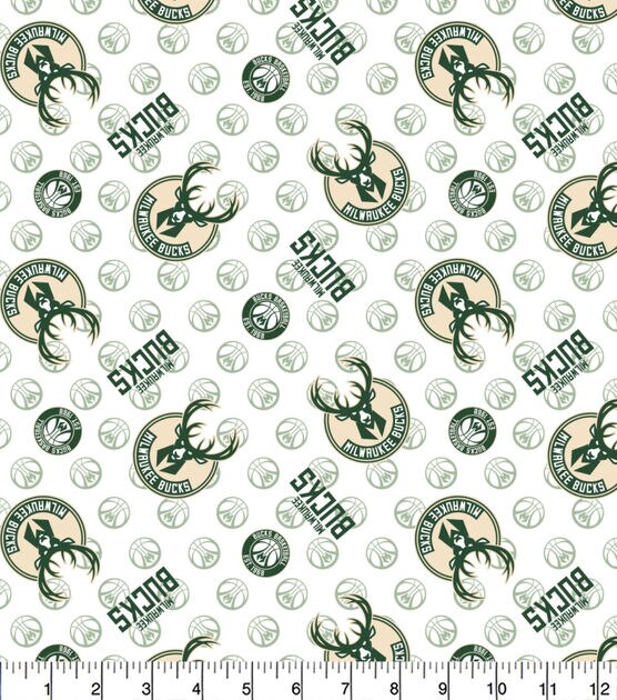 Milwaukee Bucks Cotton Fabric Logo Toss