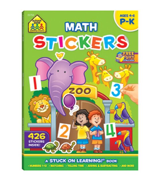 Sticker Workbook Math Readiness Grades P K