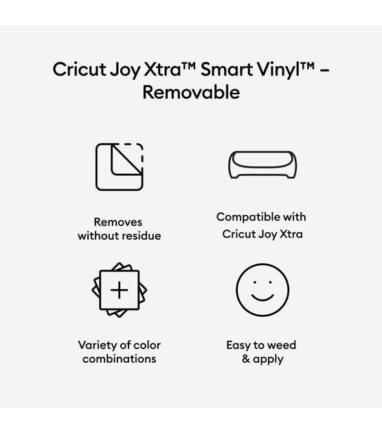 Cricut Joy Xtra Smart Vinyl - Writable, Removable Vinyl (3 ct)