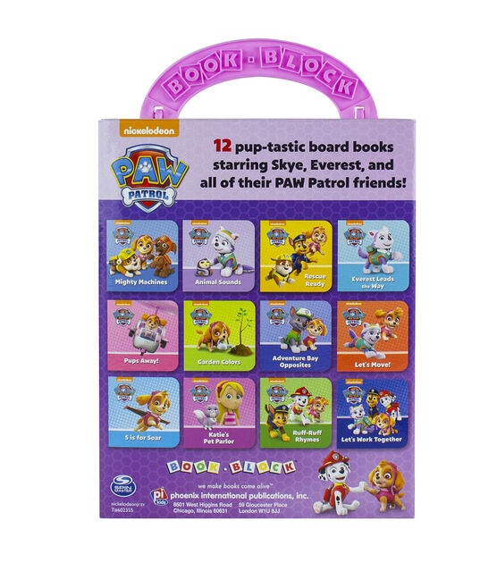 Pi Kids 12ct Paw Patrol Girl My First Library Board Books, , hi-res, image 4