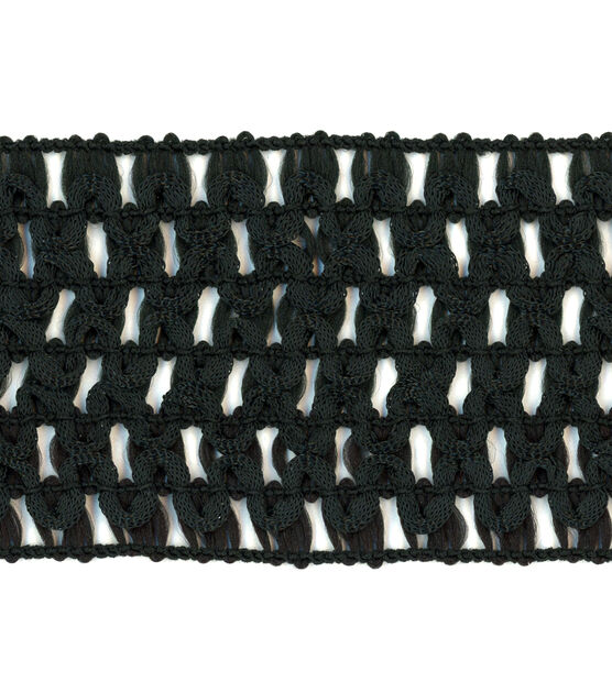 Simplicity Crochet Headband Trim Black