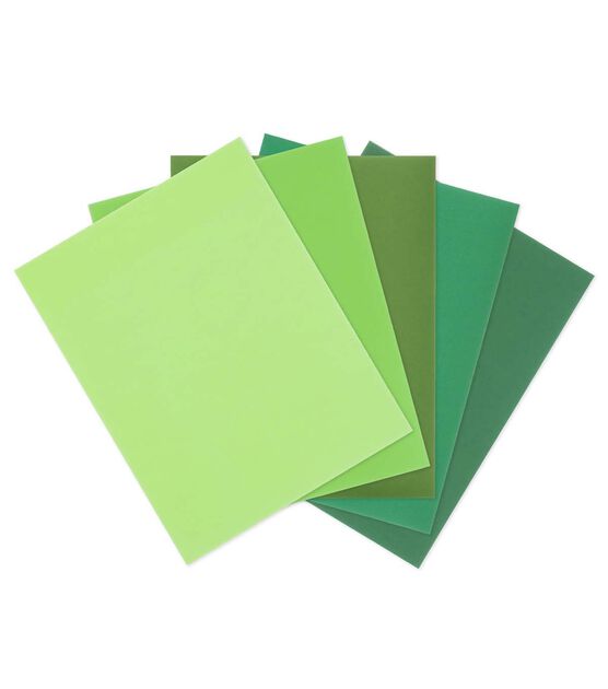 50 Sheet 8.5" x 11" Green Solid Core Cardstock Paper Pack by Park Lane, , hi-res, image 2