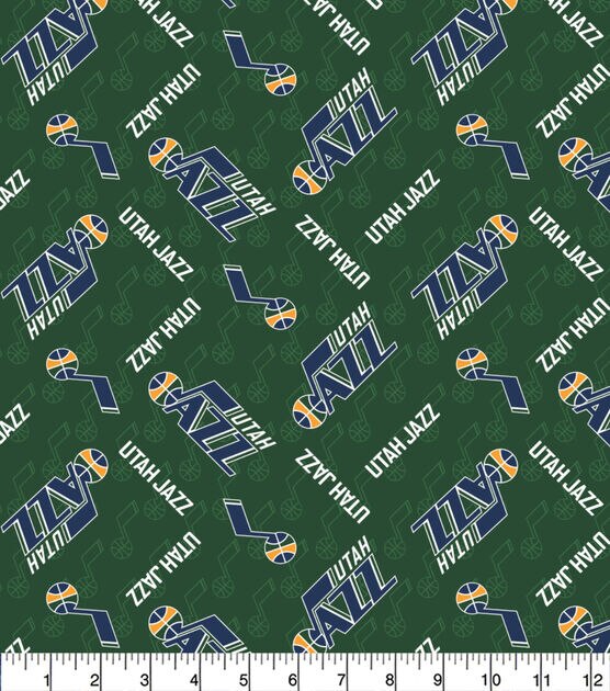 Utah Jazz Cotton Fabric Logo Toss