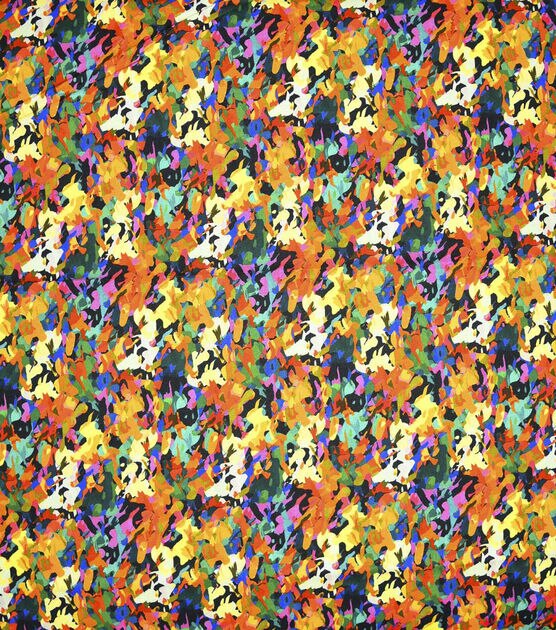 Colorful Stained Glass Multi Premium Cotton Fabric, , hi-res, image 1