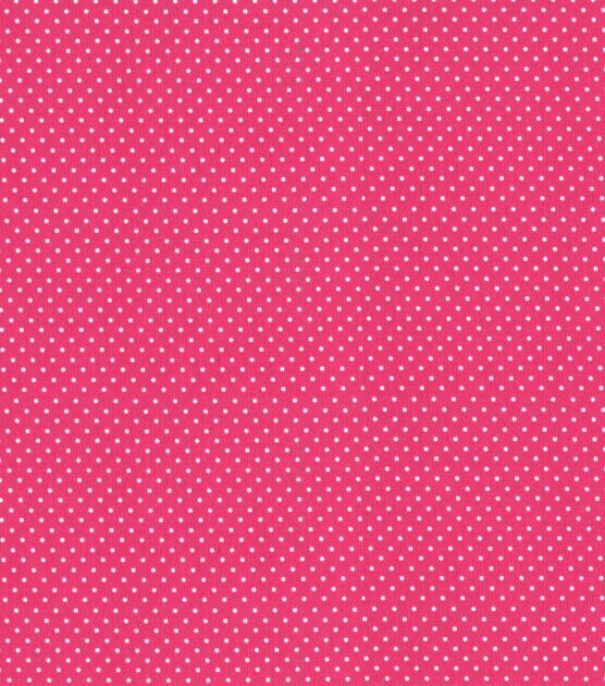 White Dots on Pink Babyville Boutique Sassy Girl Fabric