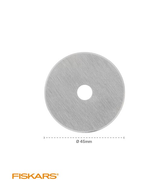 Fiskars 45mm Titanium Rotary Blades (2 Pack) - Rotary Cutter Blade  Replacement - Crafts, Sewing, and Quilting Projects - Grey