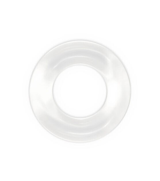 Dritz Home 1/2" Plastic Rings, 24 pc, Clear, , hi-res, image 2