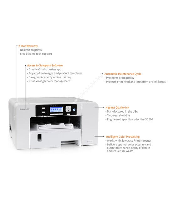 Sawgrass Virtuoso SG500 UHD Sublimation Printer with UHD Starter