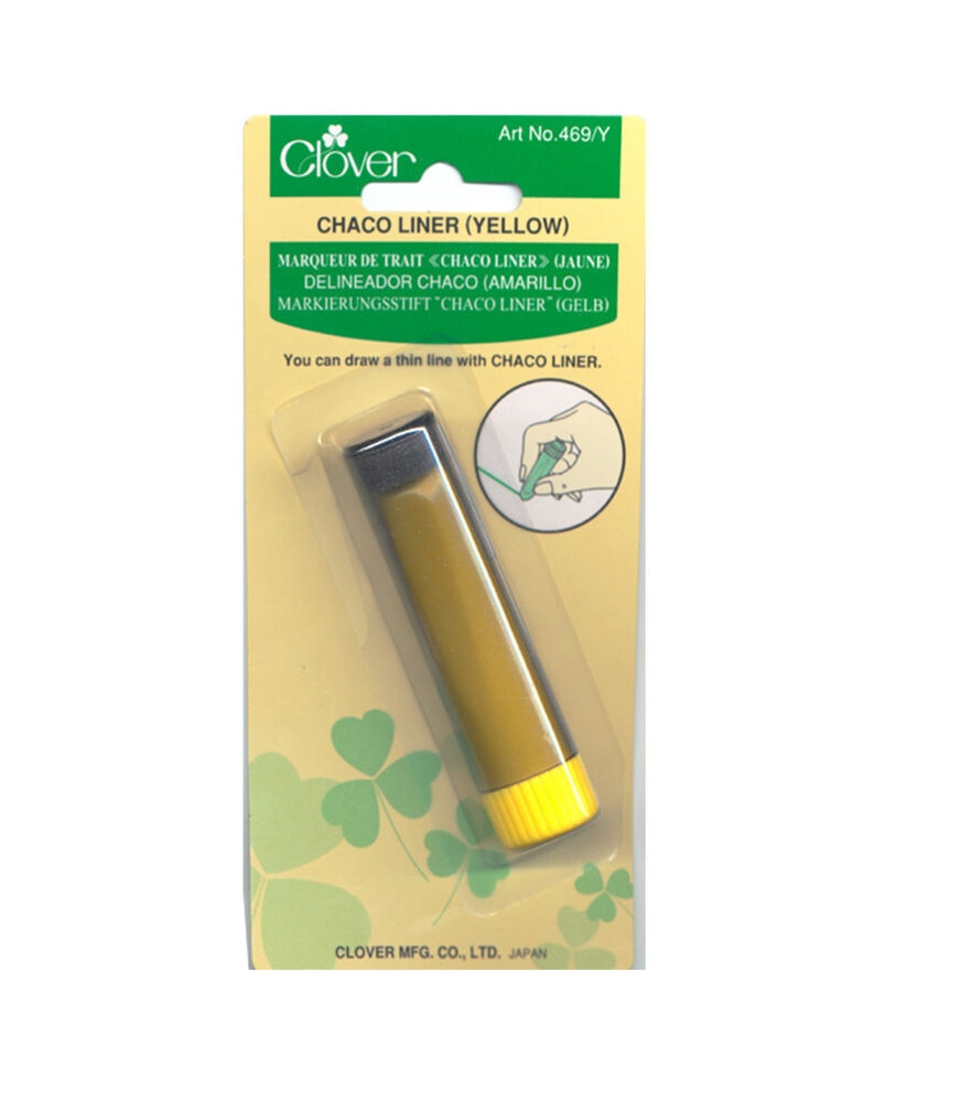 Clover  Chaco Liner Markers Choice of Colors!, Yellow, swatch