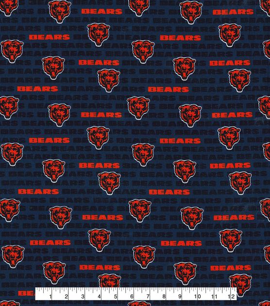 Fabric Traditions Chicago Bears Cotton Fabric Mini Print, , hi-res, image 2