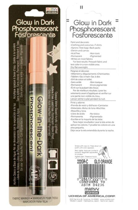 Marvy Uchida 3mm Glow Orange Deco Fab Marker