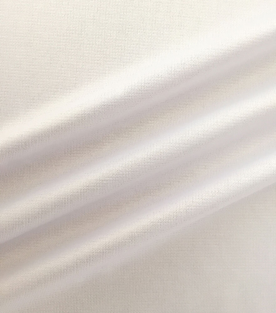 Sew Classics Ponte Knit Fabric, White, swatch, image 1