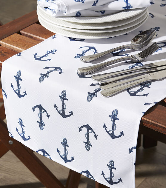 Design Imports Anchors Outdoor Table Runner, , hi-res, image 6