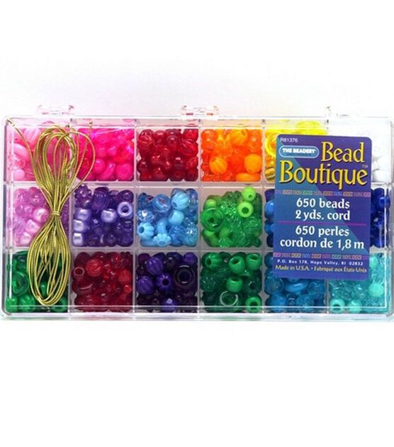 The Beadery 650pc Bead Box With Cord