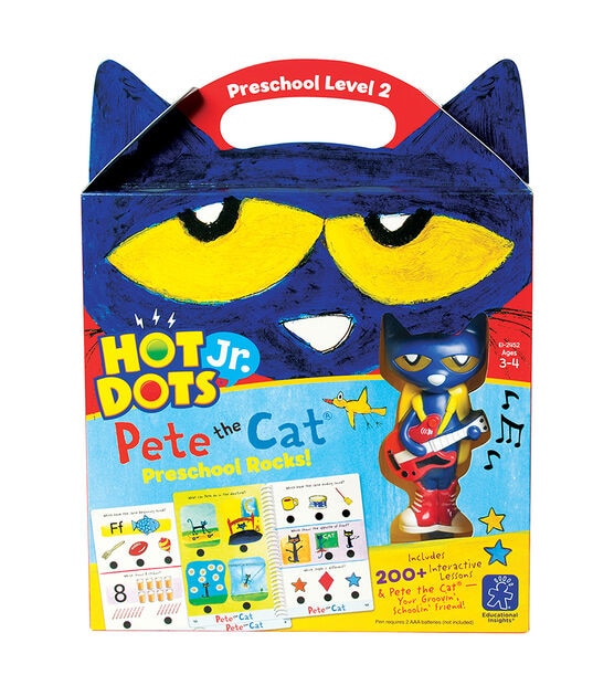 Educational Insights Hot Dots Jr. Pete the Cat Preschool Rocks Kit