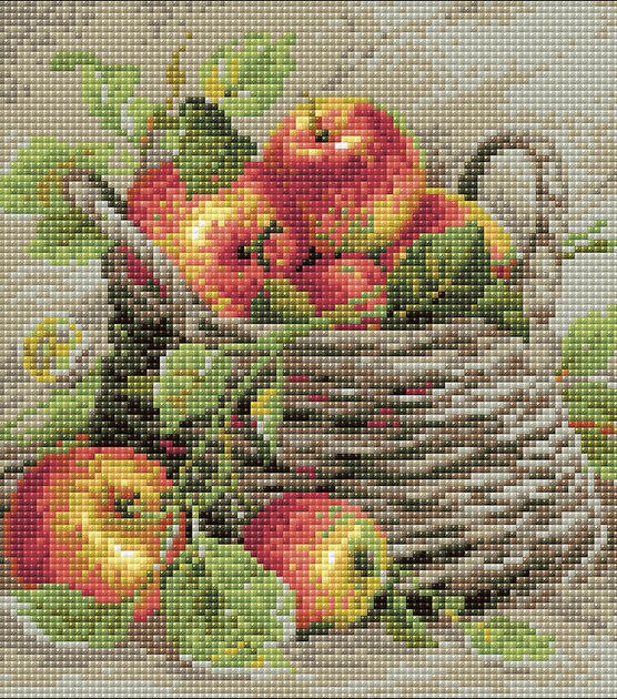 RIOLIS 10.75''x10.75'' Diamond Mosaic Kit Ripe Apples