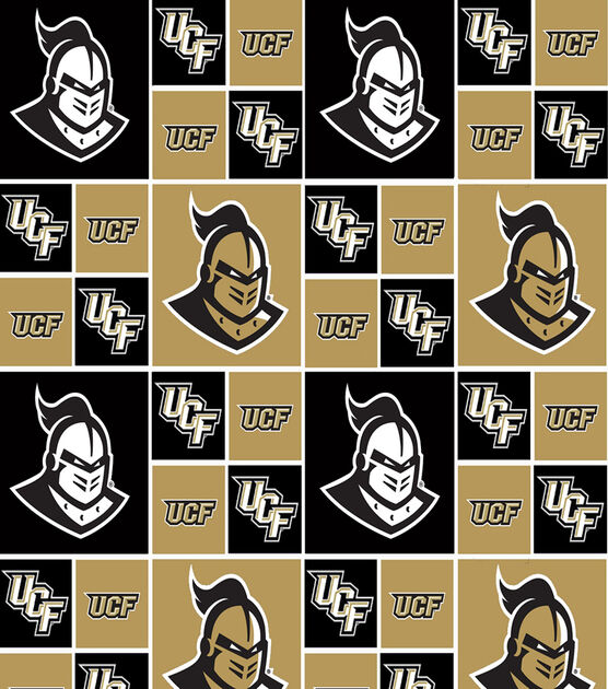 University of Central Florida Knights Cotton Fabric Block