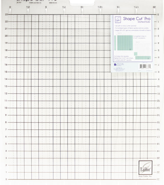 June Tailor Shape Cut Pro Ruler 20'' x 23''