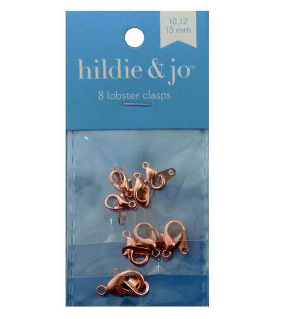 8ct Rose Gold Assorted Metal Lobster Clasps by hildie & jo