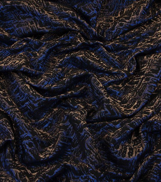 Yaya Han Gold Textured Two Toned Brocade Fabric, , hi-res, image 2