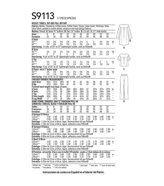 Simplicity Pattern S9113  Misses Ets Sportswr Size U5 (16-18-20-22-24), , hi-res, image 4