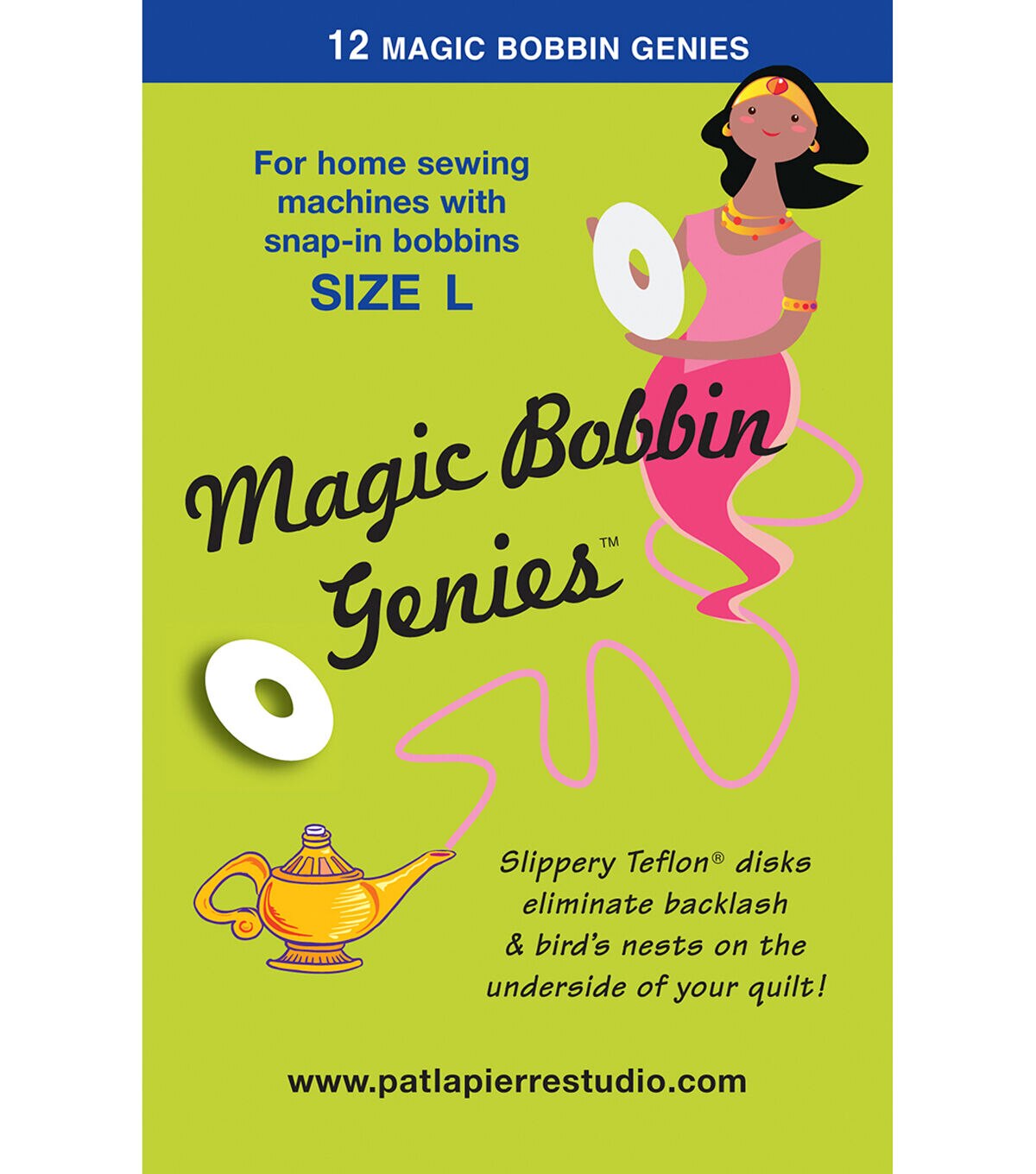 Little Magic Genie For L Size Snap-In Bobbins-12/Pkg 