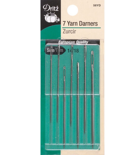 Dritz Yarn Darner Hand Needles, Size 14/18, 7 pc