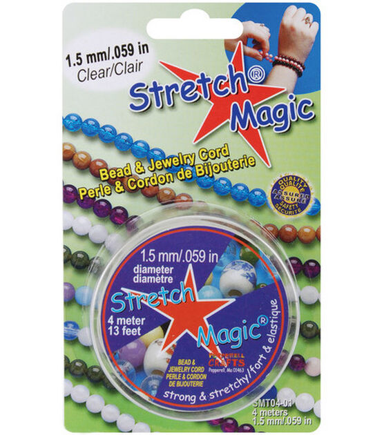 Stretch Magic 1.5mm Bead & Jewelry Cord 4 meters Clear
