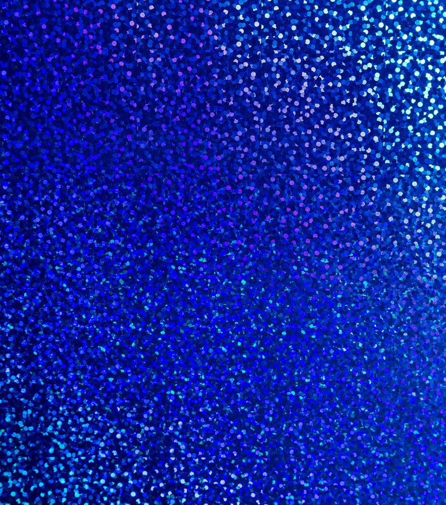 Cricut 12" x 48" Holographic Sparkle Vinyl Roll, Blue, swatch, image 1