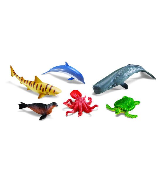 Learning Resources 6ct Jumbo Ocean Animals Kit, , hi-res, image 2