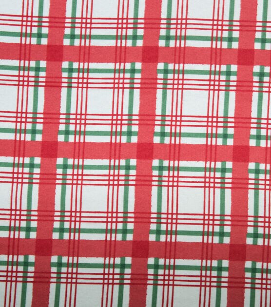 Red & Green Tartan Plaid Super Snuggle Flannel Fabric